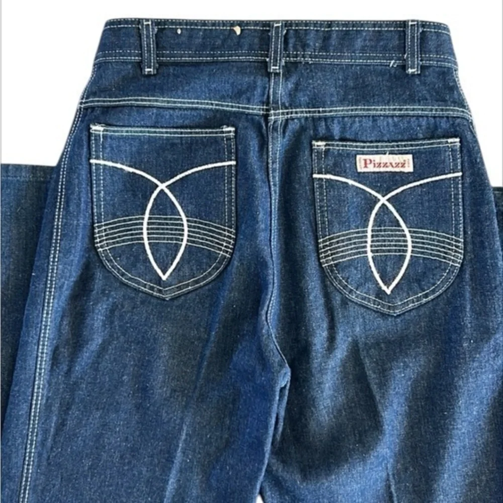 Vintage Y2K 1995 PIZZAZZ high rise straight leg retro jeans size 28 long tall